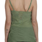 Emerald Silk Spaghetti Strap Tank Top - SEHABRANDS