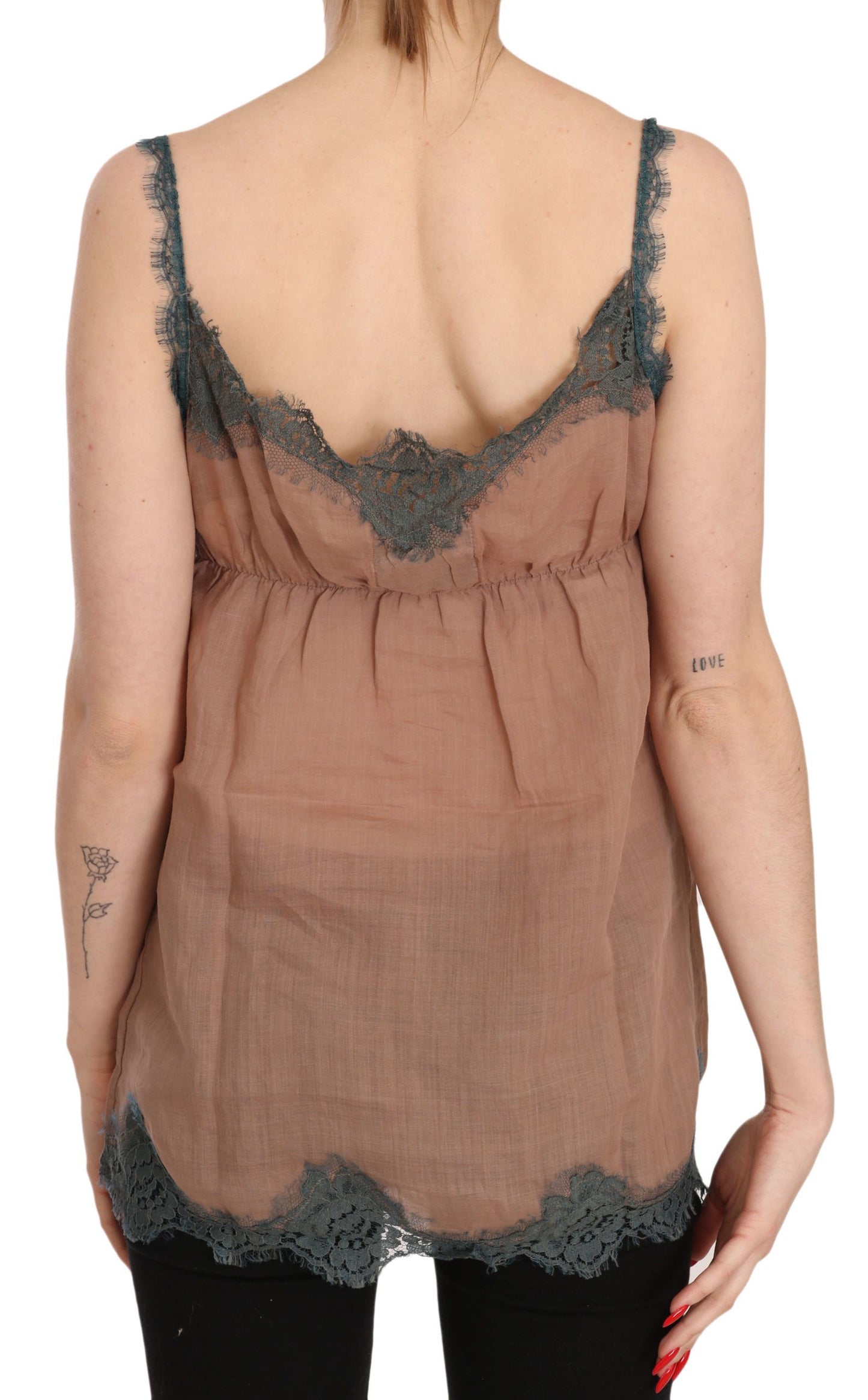 Elegant Spaghetti Strap Lace Top - SEHABRANDS