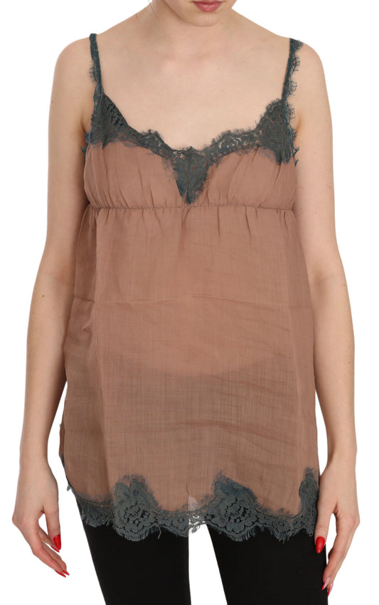 Elegant Spaghetti Strap Lace Top - SEHABRANDS