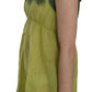 Elegant Green Lace Linen Tank Top - SEHABRANDS