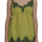 Elegant Green Lace Linen Tank Top - SEHABRANDS