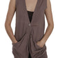 Chic Sleeveless Cotton Cardigan Top - SEHABRANDS