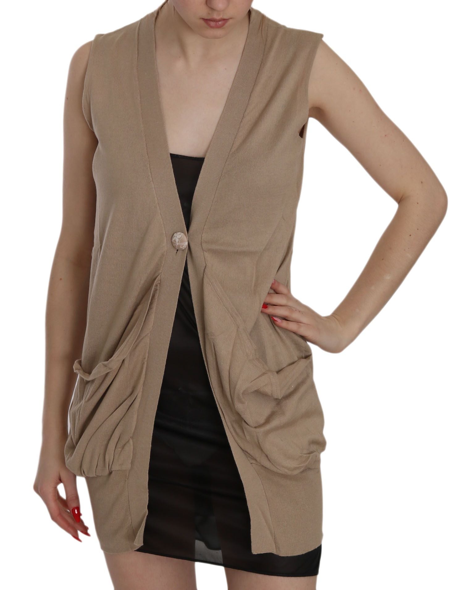 Elegant Sleeveless Cotton Vest - SEHABRANDS