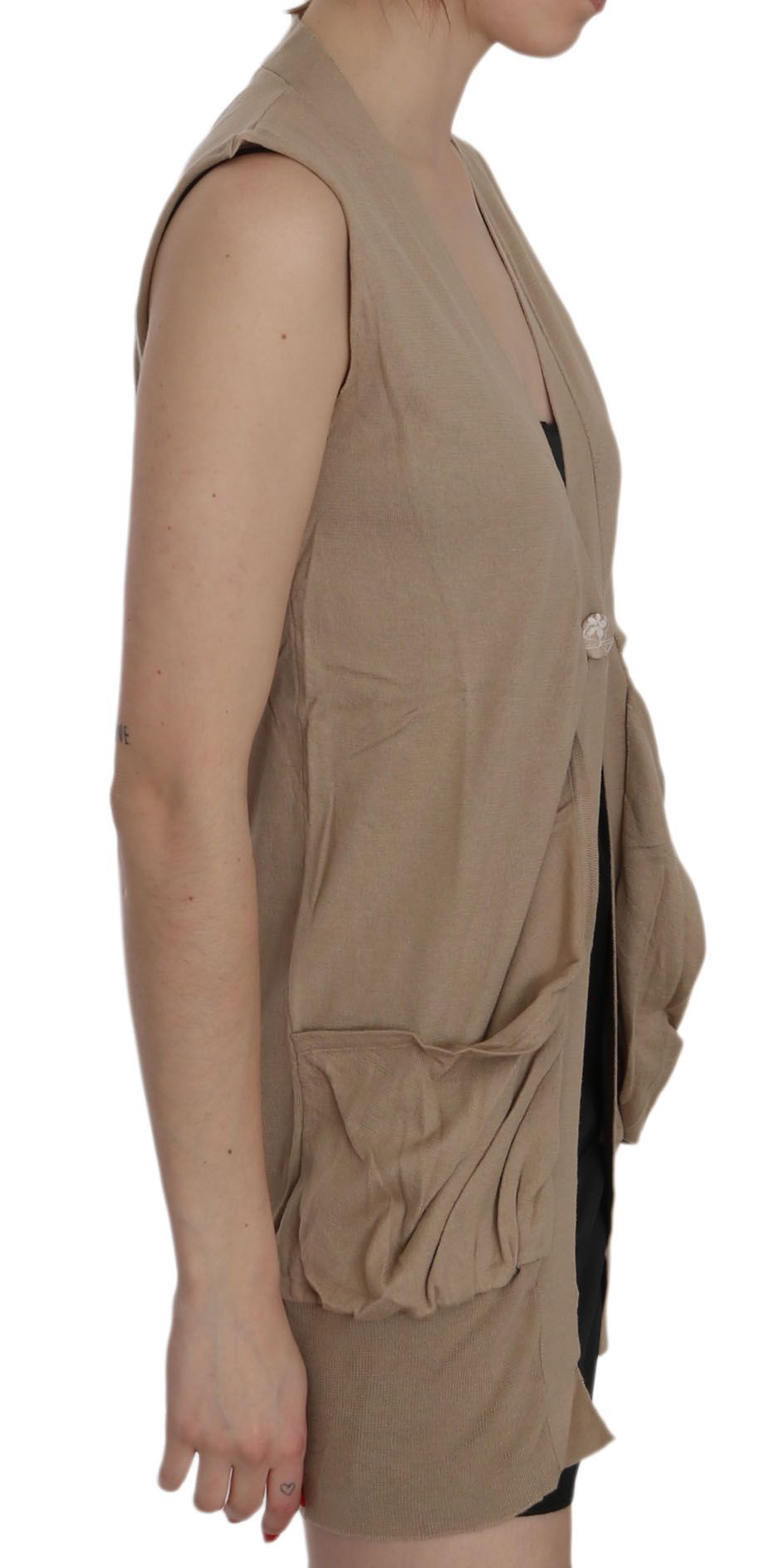 Elegant Sleeveless Cotton Vest - SEHABRANDS