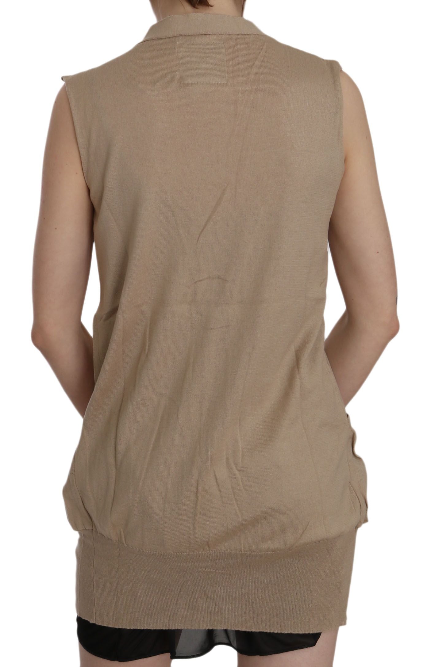 Elegant Sleeveless Cotton Vest - SEHABRANDS