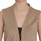 Elegant Sleeveless Cotton Vest - SEHABRANDS