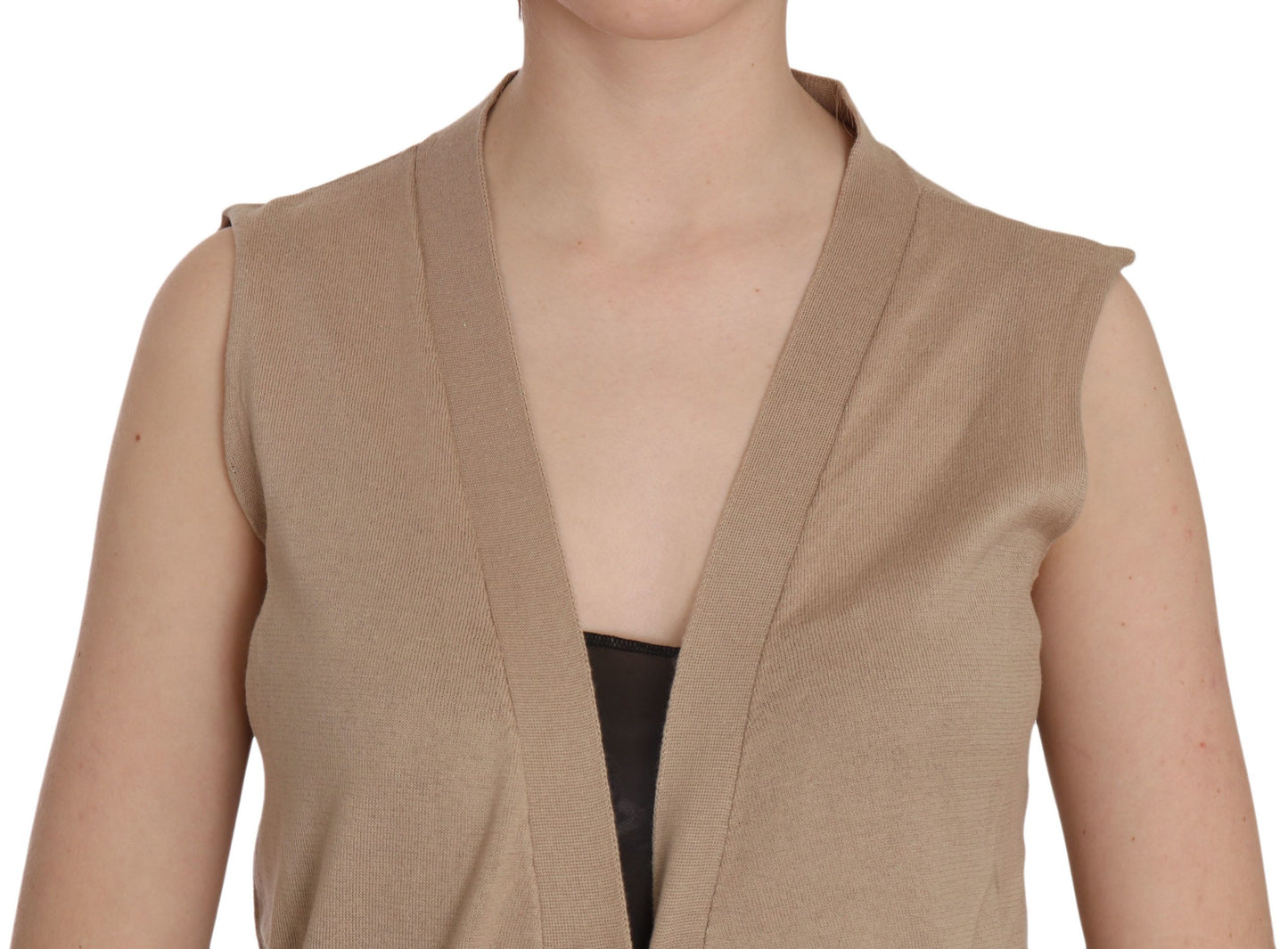 Elegant Sleeveless Cotton Vest - SEHABRANDS