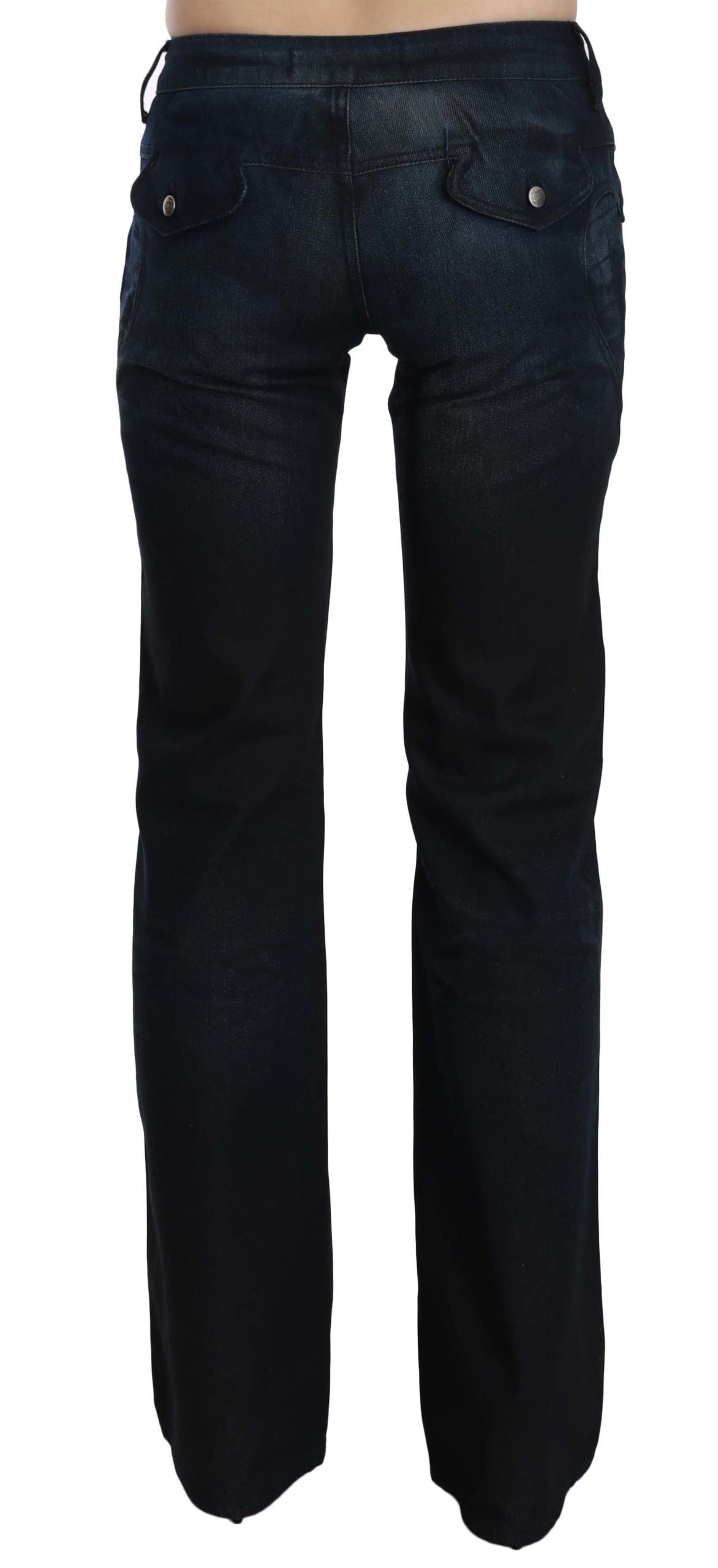 Chic Mid Waist Straight Denim Pants - SEHABRANDS