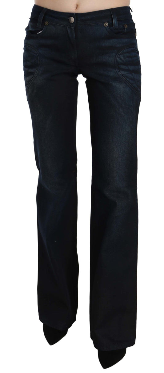 Chic Mid Waist Straight Denim Pants - SEHABRANDS