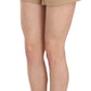 Chic Beige Mid Waist Mini Shorts - SEHABRANDS