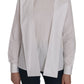 Elegant White Cotton Crew Neck Top - SEHABRANDS