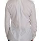 Elegant White Cotton Crew Neck Top - SEHABRANDS