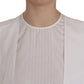 Elegant White Cotton Crew Neck Top - SEHABRANDS