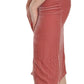 Pink Lace Silk-Blend Midi Dress with Side Slit - SEHABRANDS