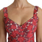 Dolce & Gabbana Elegant Floral Brocade Cropped Top