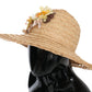 Dolce & Gabbana Elegant Beige Floral Bucket Hat