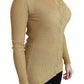 Dolce & Gabbana Elegant Long Sleeve Gold Cardigan