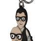 Dolce & Gabbana Elegant Tricolor Leather Keychain