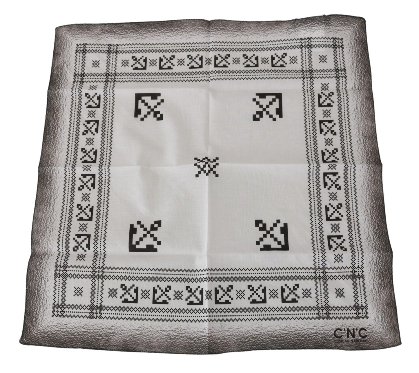 Chic White Cotton Men's Scarf - SEHABRANDS