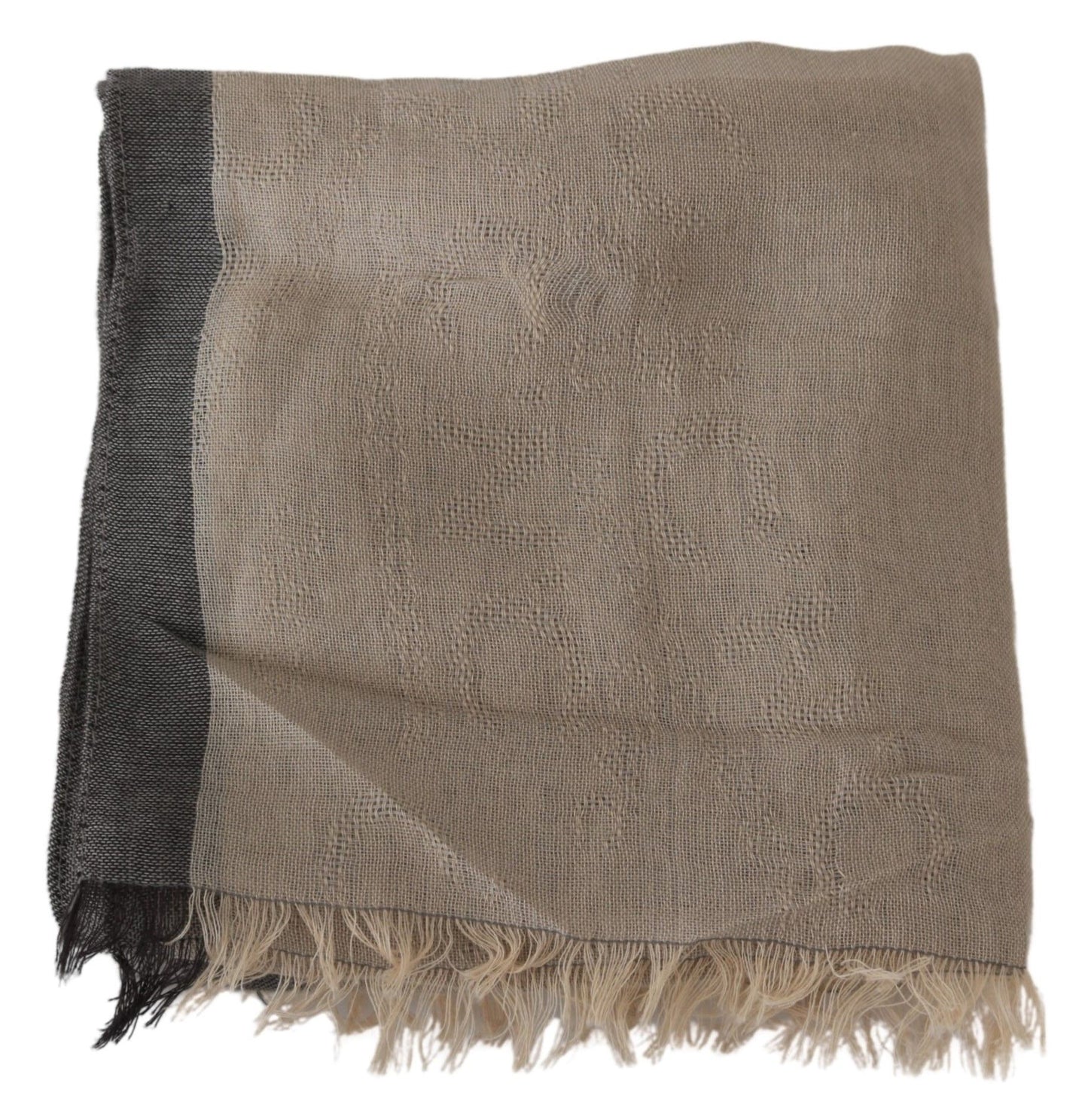 Elegant Beige Cotton Scarf for Women - SEHABRANDS