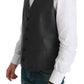 Dolce & Gabbana Elegant Gray Wool Blend Dress Vest