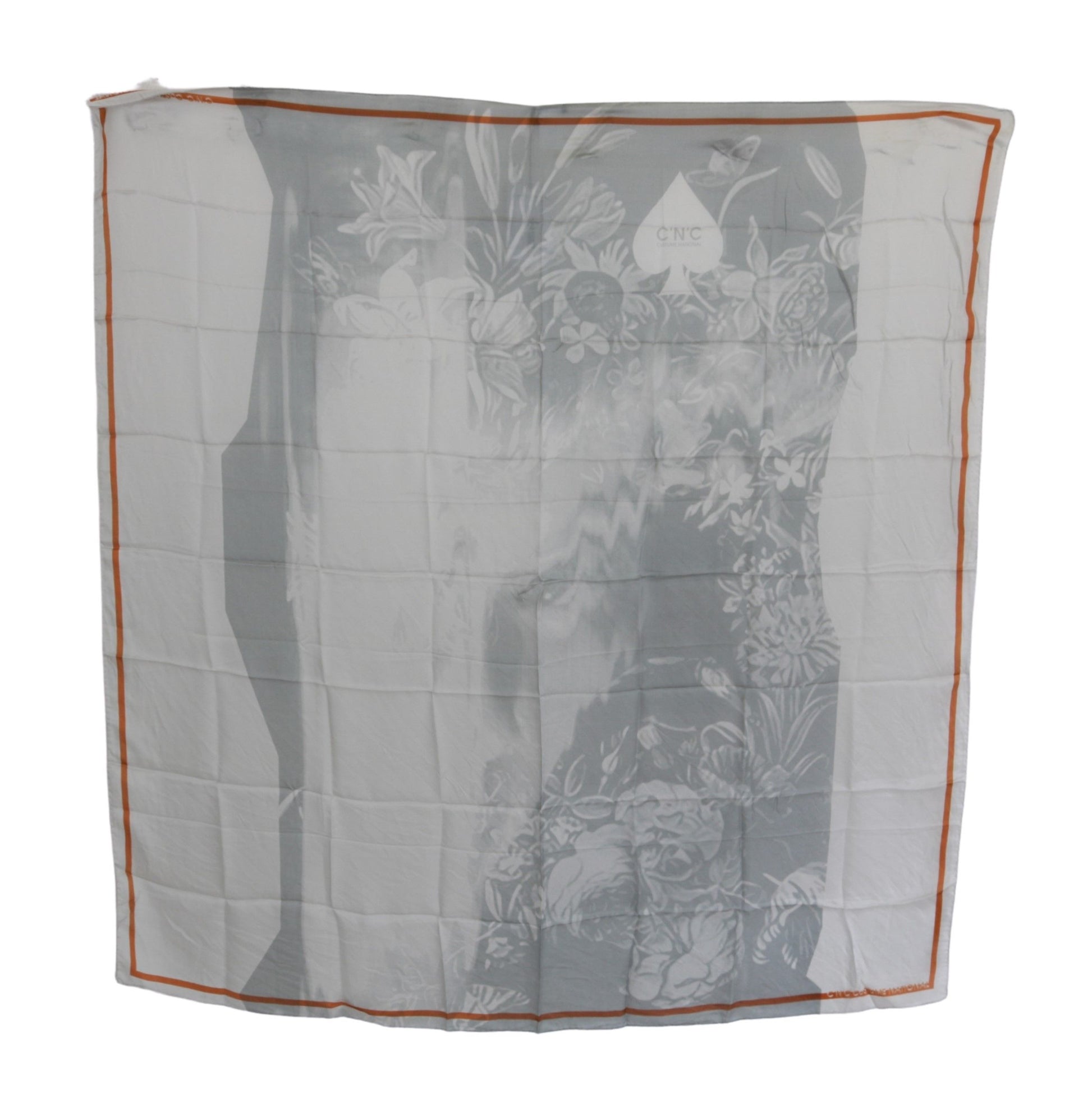 Elegant Floral Printed Silk Scarf - SEHABRANDS