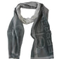 Elegant Blue Gray Patterned Scarf - SEHABRANDS