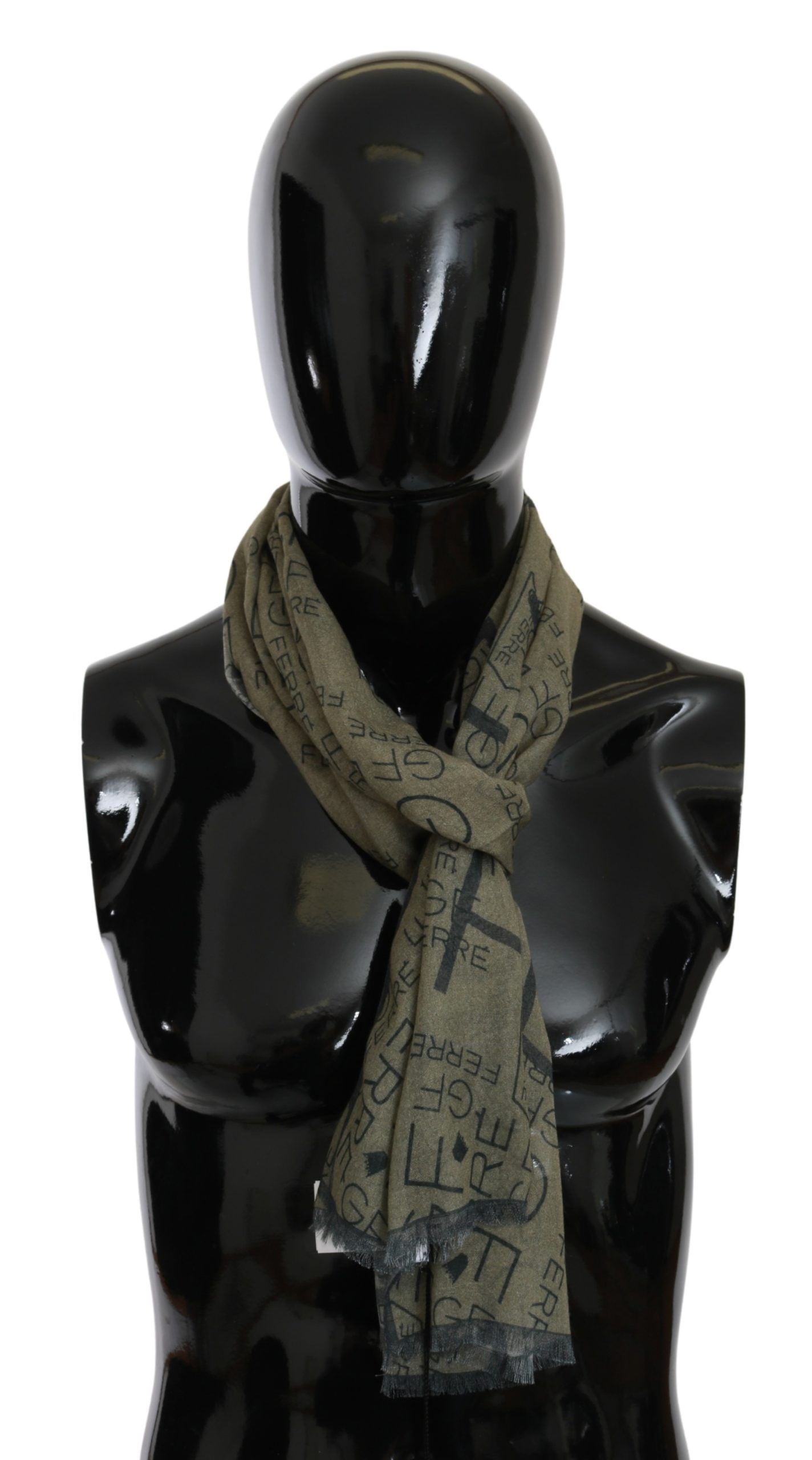 Elegant Patterned Wool-Blend Scarf - SEHABRANDS