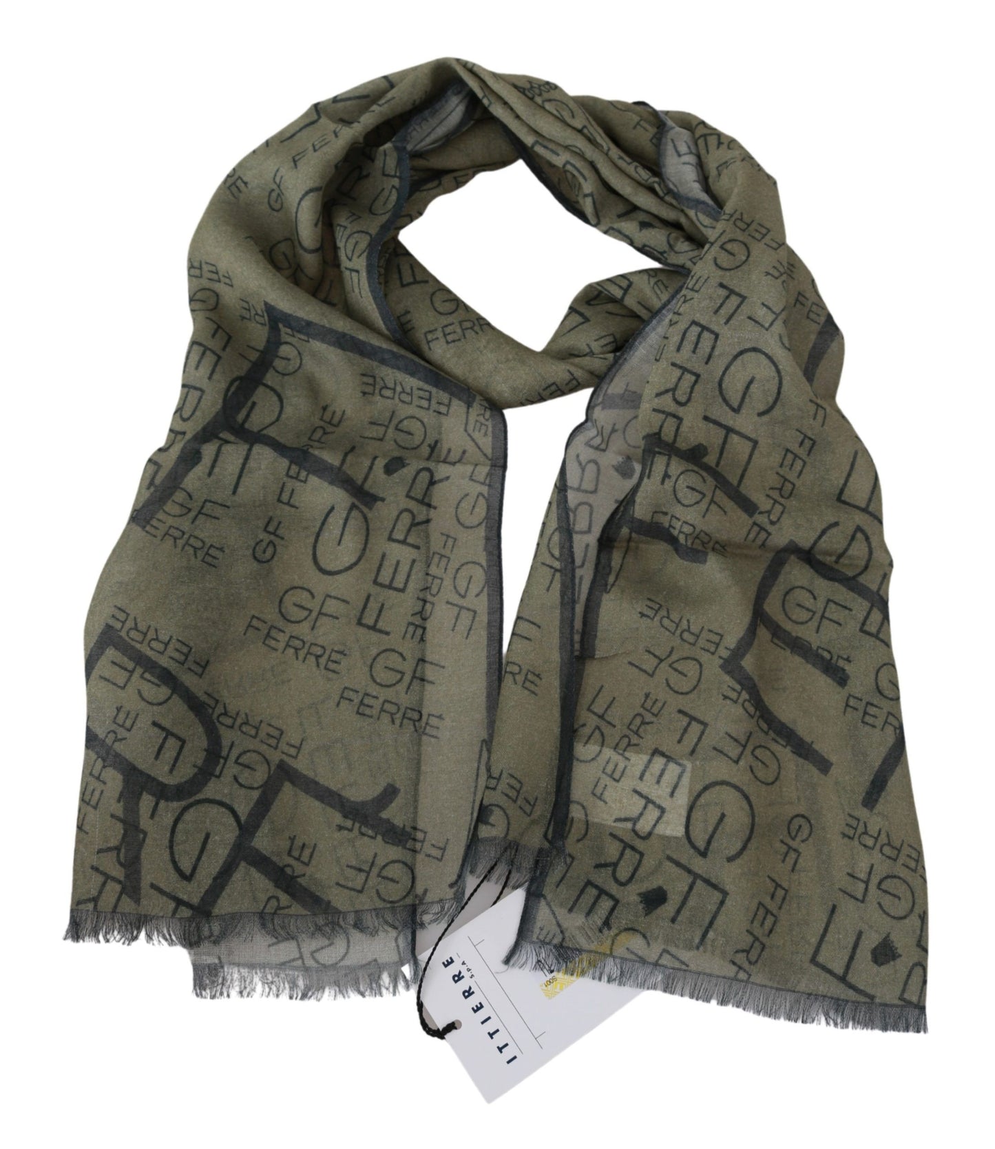 Elegant Patterned Wool-Blend Scarf - SEHABRANDS