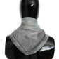 Elegant Gray Silk Scarf for Women - SEHABRANDS