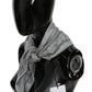 Elegant Gray Silk Scarf for Women - SEHABRANDS