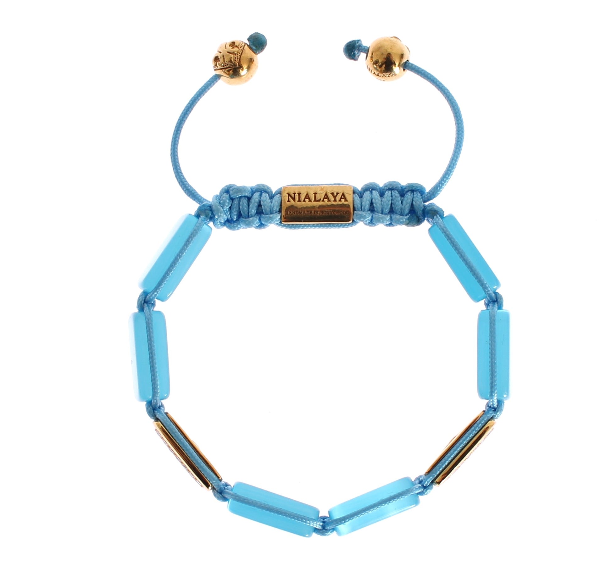 Elegant Blue Opal & Diamond-Studded Bracelet - SEHABRANDS