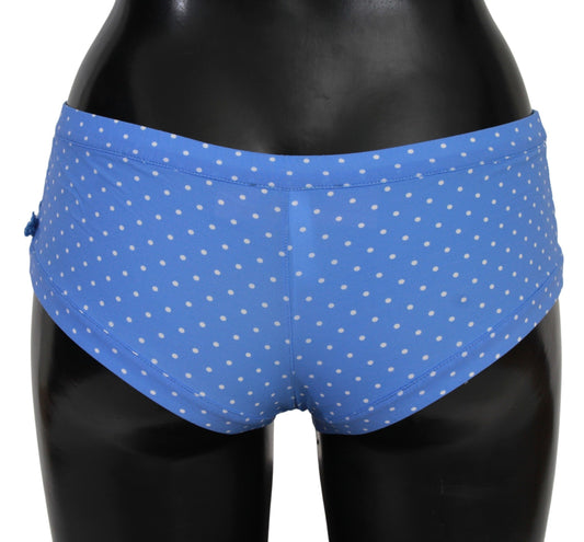 Chic Blue Dotted Designer Bikini Set - SEHABRANDS