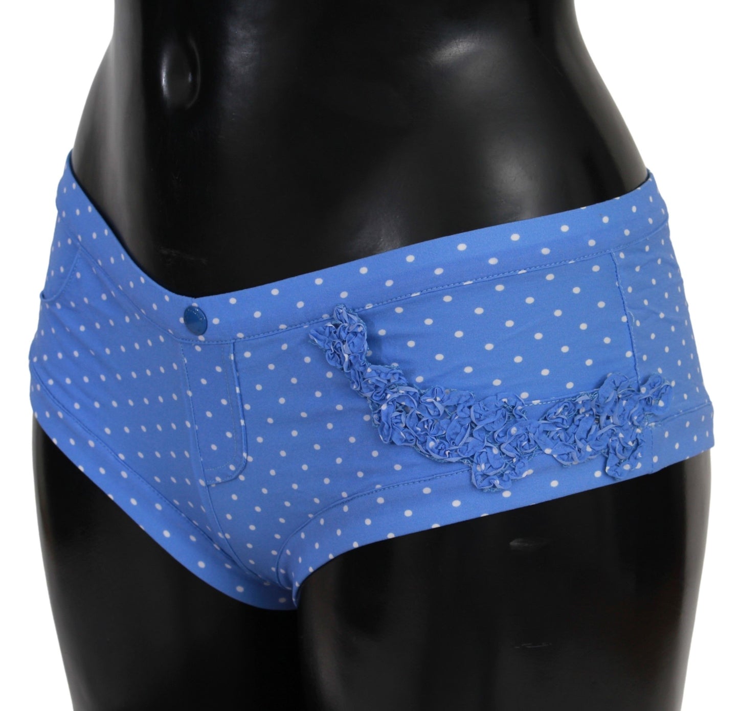 Chic Blue Dotted Designer Bikini Set - SEHABRANDS