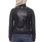 Chic Eco-Leather Studded Slim Jacket - SEHABRANDS