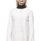 Elegant White Neoprene Woman Coat - SEHABRANDS