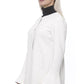 Elegant White Neoprene Woman Coat - SEHABRANDS