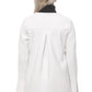 Elegant White Neoprene Woman Coat - SEHABRANDS