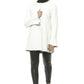 Elegant White Neoprene Woman Coat - SEHABRANDS