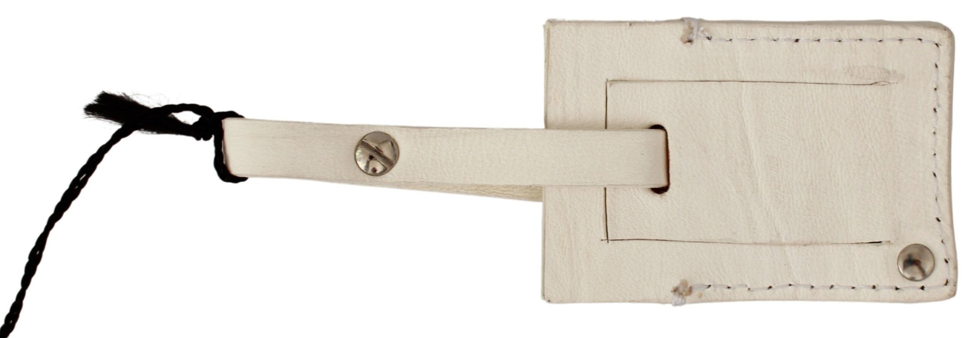 Elegant Beige Leather Keychain - SEHABRANDS