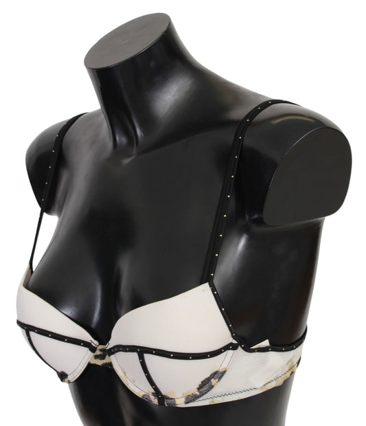 Elegant White Push-Up Bra With Logo Details - SEHABRANDS