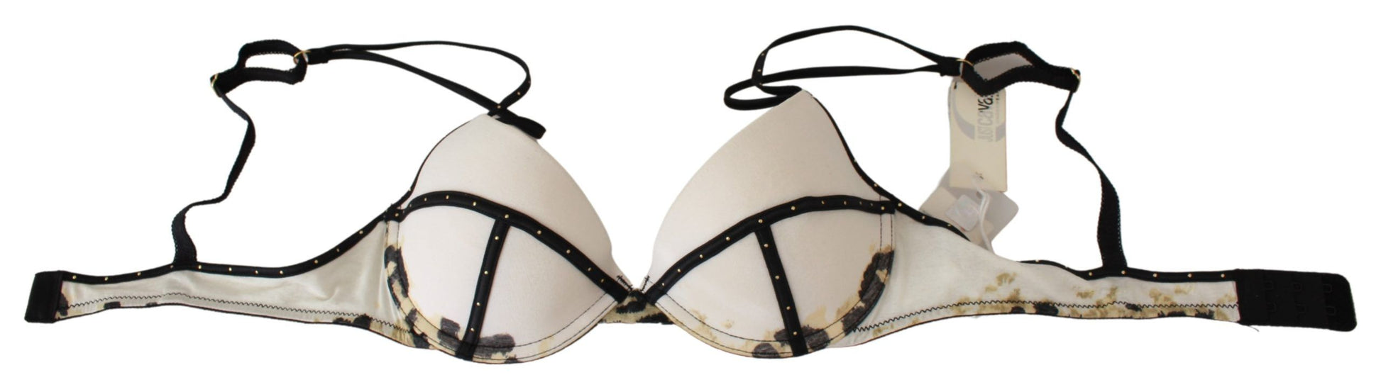 Elegant White Push-Up Bra With Logo Details - SEHABRANDS