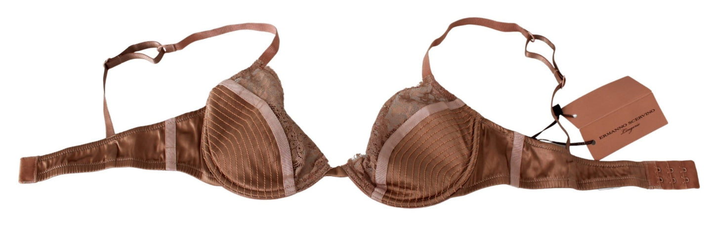 Elegant Nude Lace Push-Up Bra - SEHABRANDS