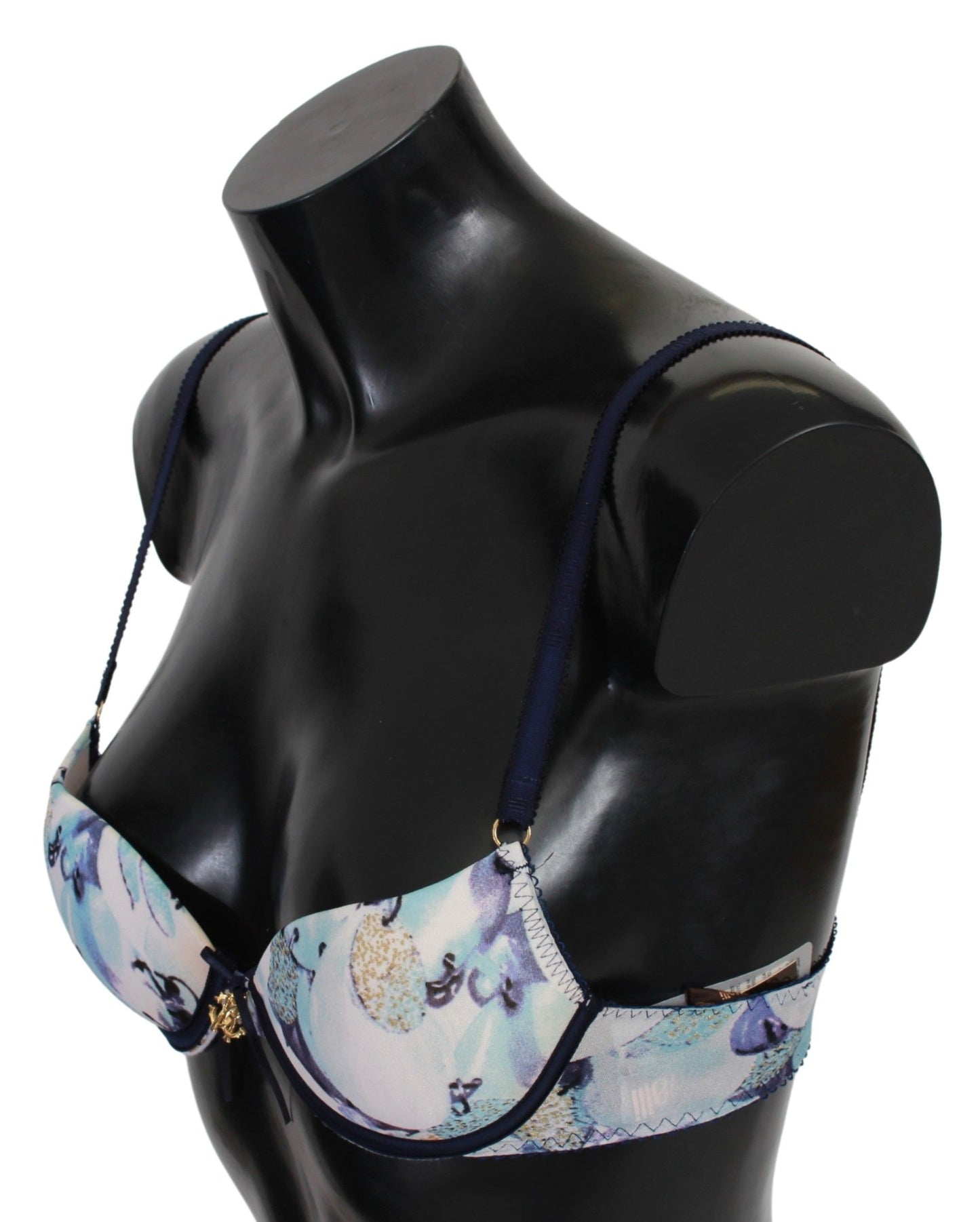 Elegant Push-Up Bra in Blue Print - SEHABRANDS