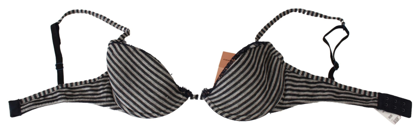 Blue Stripes Lace Reggiseno Bra - SEHABRANDS