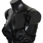 Sleek Black Mesh Balconcino Bra - SEHABRANDS