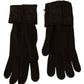 Elegant Brown Knitted Gloves - SEHABRANDS