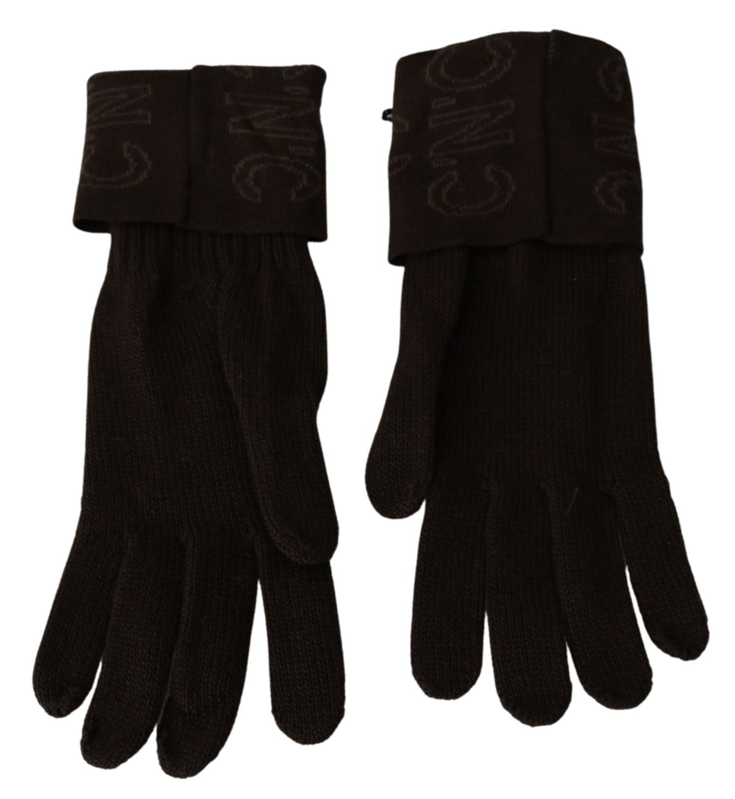 Elegant Brown Knitted Gloves - SEHABRANDS