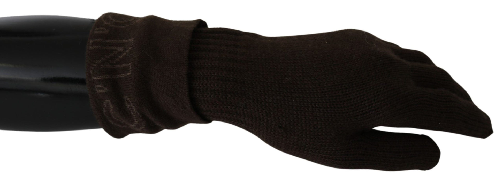 Elegant Brown Knitted Gloves - SEHABRANDS