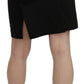 Chic High Waist Black Linen Skirt - SEHABRANDS